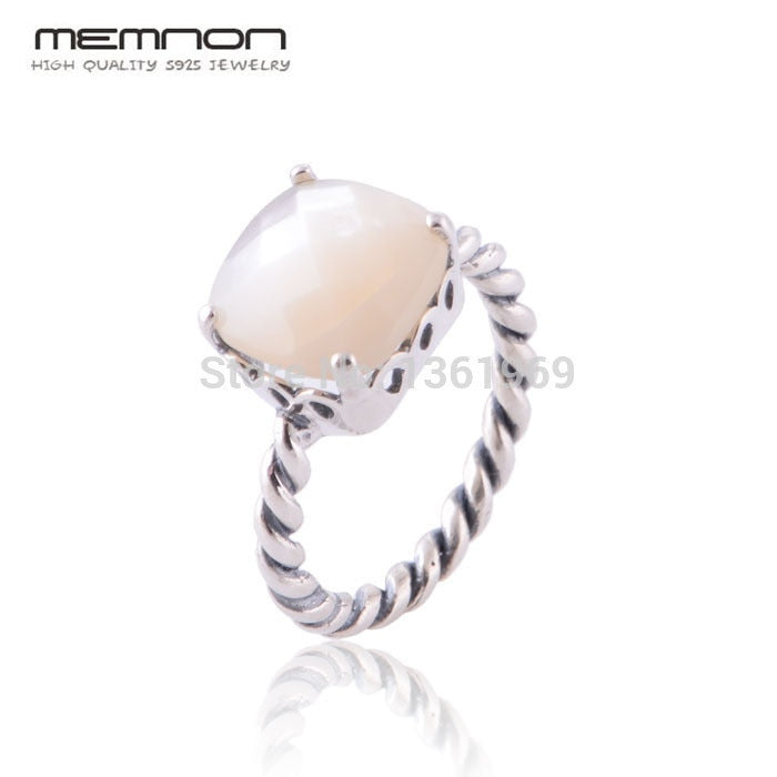 Fine jewelry European Style Mother of Pearl Rings for women Made of 925 Sterling Silver anillos fine jewelry RIP099