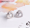 New spring Heart Swirls Crown Multi-colour Arches Stud earrings for women 925 sterling silver earring fine Jewelry ER0102