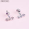 New spring Heart Swirls Crown Multi-colour Arches Stud earrings for women 925 sterling silver earring fine Jewelry ER0102
