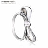 fine jewelry 2020 mother's d collection silver bow rings for women anillos 925 sterling silver jewelry ring RIP7232