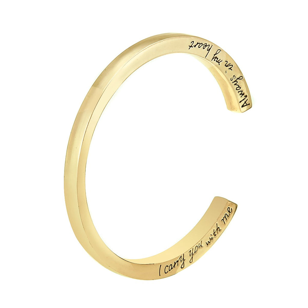 Memorial Urn Bangle Bracelet Vintage Engraved Stainless Steel Bangle Cremation Ash Jewelry For Men Women Silver Gold