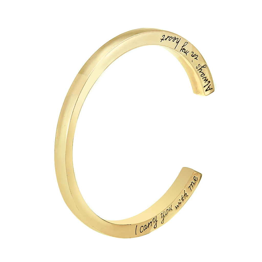 Memorial Urn Bangle Bracelet Vintage Engraved Stainless Steel Bangle Cremation Ash Jewelry For Men Women Silver Gold