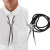 Men Cow Skull Texas Bolo Bola Tie Necktie Necklace Rodeo Longhorn Steer Bull Head Skeleton Southwest Western Hip Hop jewelry