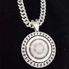 Men Hip hop Iced out Bling Rotatable Dollar Pendant Necklace 13mm Width Cuban Chain Hiphop Necklaces Charm jewelry