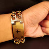 Men Hip hop cross jesus pendant with stainless steel cross bracelet never fade male vintage Hiphop necklace jewelry