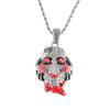 Men Hip hop iced out 69 Saw Doll Head Mask pendant necklaces male Hiphop pendants necklace charm jewelry  gifts