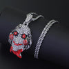 Men Hip hop iced out 69 Saw Doll Head Mask pendant necklaces male Hiphop pendants necklace charm jewelry  gifts