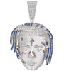 Men Hip hop personality Rapper XXXTentacion Pendant Necklaces Cubic Zirconia Charm Pendants necklace Hiphop jewelry