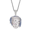 Men Hip hop personality Rapper XXXTentacion Pendant Necklaces Cubic Zirconia Charm Pendants necklace Hiphop jewelry