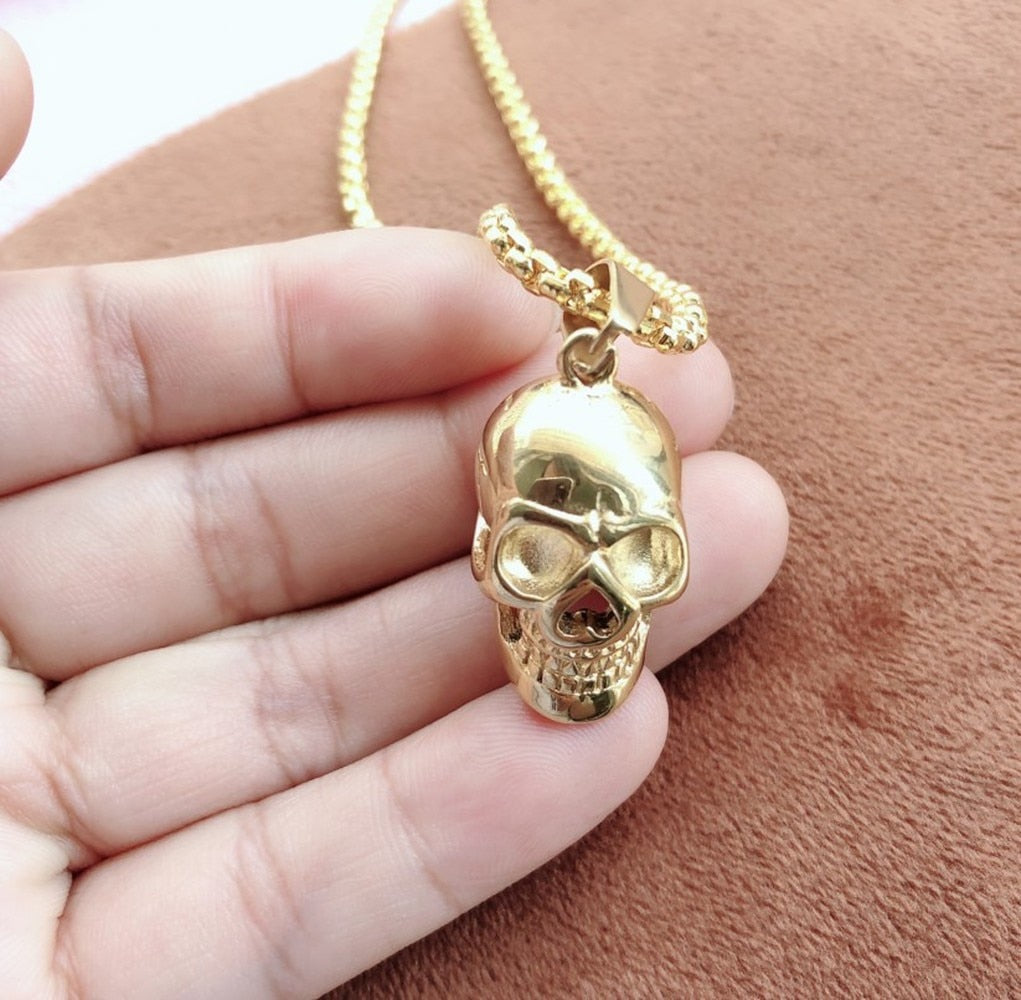 Men Lady Female Girl Women Girlfriend Metal Gold Color Pirates of The Caribbean Aztec Gold Coins Pendant Charm Necklace