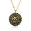 Men Lady Female Girl Women Girlfriend Metal Gold Color Pirates of The Caribbean Aztec Gold Coins Pendant Charm Necklace