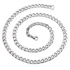 Men Long Hip Hop Necklace on The Neck CollarStainless Steel Chain Necklaces for Women Jewelry Gift Accessories