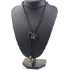 Men Necktie Jewelry Vintage Dance Bolo Tie Western Cowboy Rodeo Leather Necklace Mini Camera Mask Indian Eagle Pendant