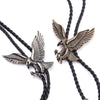 Men Necktie Jewelry Vintage Dance Bolo Tie Western Cowboy Rodeo Leather Necklace Mini Camera Mask Indian Eagle Pendant