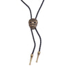 Men Necktie Jewelry Vintage Dance Bolo Tie Western Cowboy Rodeo Leather Necklace Mini Camera Mask Indian Eagle Pendant