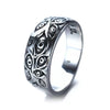 Men Retro Hip-Hop Personality Ring Punk  Rings for Women Gothic Engraved Demon Eye Retro Hipster Ring