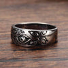 Men Retro Hip-Hop Personality Ring Punk  Rings for Women Gothic Engraved Demon Eye Retro Hipster Ring