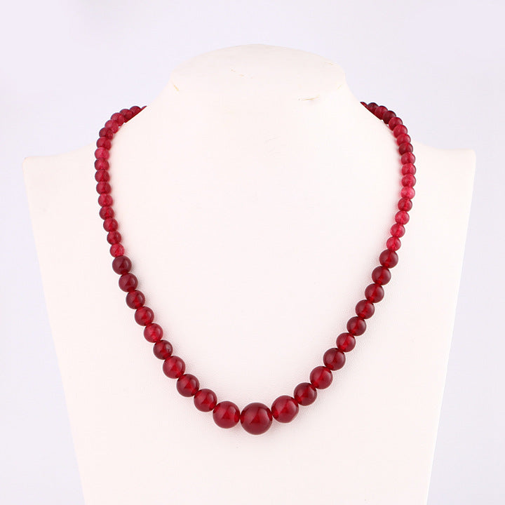 Men Short Necklace Vintage Women Fashion Jewelry Statement Stone Power Gem Crystal Male Female Clavicle Chain Gothic Necklace
