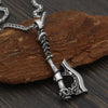 Men Viking Axe Amulet  Amulet Pendant Necklace Talisman Jewelry 23 Inch Chain with Viking Gift Bag