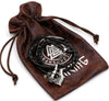 Men Viking Axe Amulet  Amulet Pendant Necklace Talisman Jewelry 23 Inch Chain with Viking Gift Bag