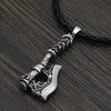Men Viking Axe Amulet  Amulet Pendant Necklace Talisman Jewelry 23 Inch Chain with Viking Gift Bag