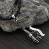 Men Viking Axe Amulet  Amulet Pendant Necklace Talisman Jewelry 23 Inch Chain with Viking Gift Bag
