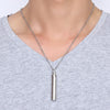 Men Woman Capsule Necklace Openable Cylindrical Pill Case Pendants Stainless Steel Remembrance Gift Jewelry