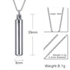 Men Woman Capsule Necklace Openable Cylindrical Pill Case Pendants Stainless Steel Remembrance Gift Jewelry