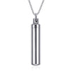 Men Woman Capsule Necklace Openable Cylindrical Pill Case Pendants Stainless Steel Remembrance Gift Jewelry