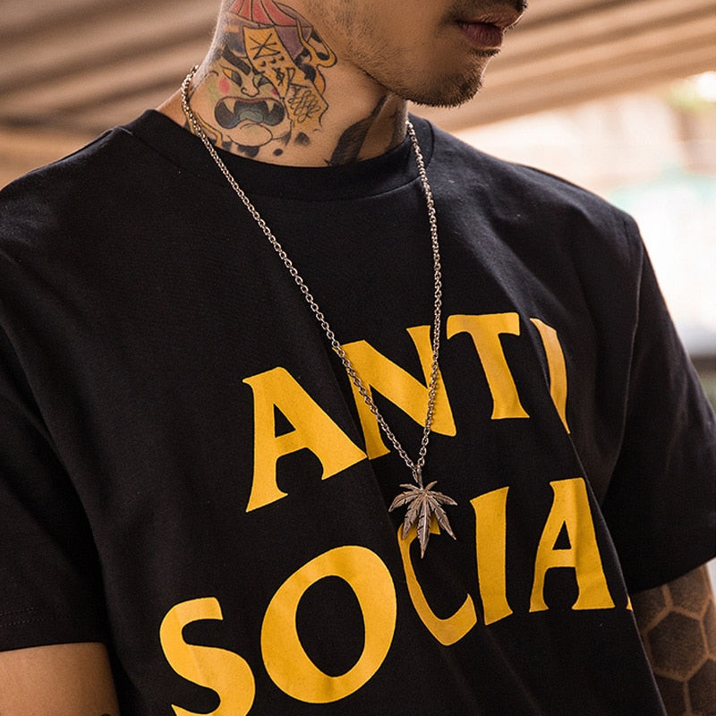 Men Women Golden Color Hemp Leaf Pendants Necklace Chains Hip Hop Bling Jamaica Esserteauiana Jewelry Necklaces