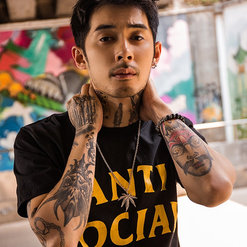 Men Women Golden Color Hemp Leaf Pendants Necklace Chains Hip Hop Bling Jamaica Esserteauiana Jewelry Necklaces