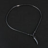 Men Women Hematite Geometric Multi-layer Round Heart Dolphin Pendant Necklace Clavicle Chain Natural Stone Choker Party Jewelry