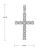 Men Women Hip Hop Cross Pendant Necklace with 4mm Zircon Tennis Chain Iced out Bling Necklaces HipHop Jewelry Gift A++