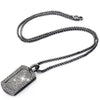 Men Women Hip Hop Iced Out Crystal Dog Tag Pendant Necklaces Statement Chain Gold Silver Plated Party Club Jewelry