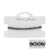 Men Women Magnetic Therapy Energy Healing Beads Bracelet Loss Weight Effective Black Stone Bracelets Therapy Arthritis Jewelry