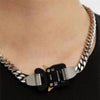 Men Women Skateboard ALYX Hero Chain Necklace  Titanium Metal Buckle 1017 ALYX 9SM Necklace Chain Link Accessories