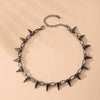 Men and women metal rivet necklace spiked sex slave sex toy retro Harajuku punk metal gothic adjustable bondage handmade club