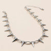 Men and women metal rivet necklace spiked sex slave sex toy retro Harajuku punk metal gothic adjustable bondage handmade club