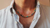 Men's Beaded Necklace - Men's Necklace - Men's Choker Necklace - Men's Jewelry