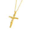 Men's Chained Christian Jewelry Gift Vintage Cross Crucifix Pendant and Golden Necklace Easter Gift парные кулоны collar hombre