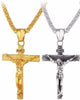 Men's Chained Christian Jewelry Gift Vintage Cross Crucifix Pendant and Golden Necklace Easter Gift парные кулоны collar hombre