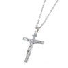 Men's Chained Christian Jewelry Gift Vintage Cross Crucifix Pendant and Golden Necklace Easter Gift парные кулоны collar hombre