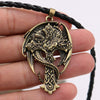 Men's Dragon Pendant Necklace Celt Vintage Metal Dragon Wing Cross Sword Punk religious guardian Gothic Necklaces Unique Design