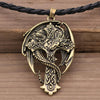 Men's Dragon Pendant Necklace Celt Vintage Metal Dragon Wing Cross Sword Punk religious guardian Gothic Necklaces Unique Design