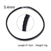 Men's Leather Rope Choker Necklace Black Male Colar 20inches