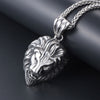 Men's Necklace Animal Lion Head Pendant Necklace Metal Sliding Pendant Accessories Party Jewelry