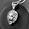 Men's Necklace Animal Lion Head Pendant Necklace Metal Sliding Pendant Accessories Party Jewelry
