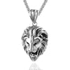 Men's Necklace Animal Lion Head Pendant Necklace Metal Sliding Pendant Accessories Party Jewelry