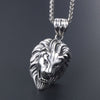 Men's Necklace Animal Lion Head Pendant Necklace Metal Sliding Pendant Accessories Party Jewelry