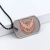 Men's Necklace Jewelry Dog Tag Pendant Game Tom Clancy's The Division Agent SHD Logo Necklaces Bead Chain Gifts Accessories
